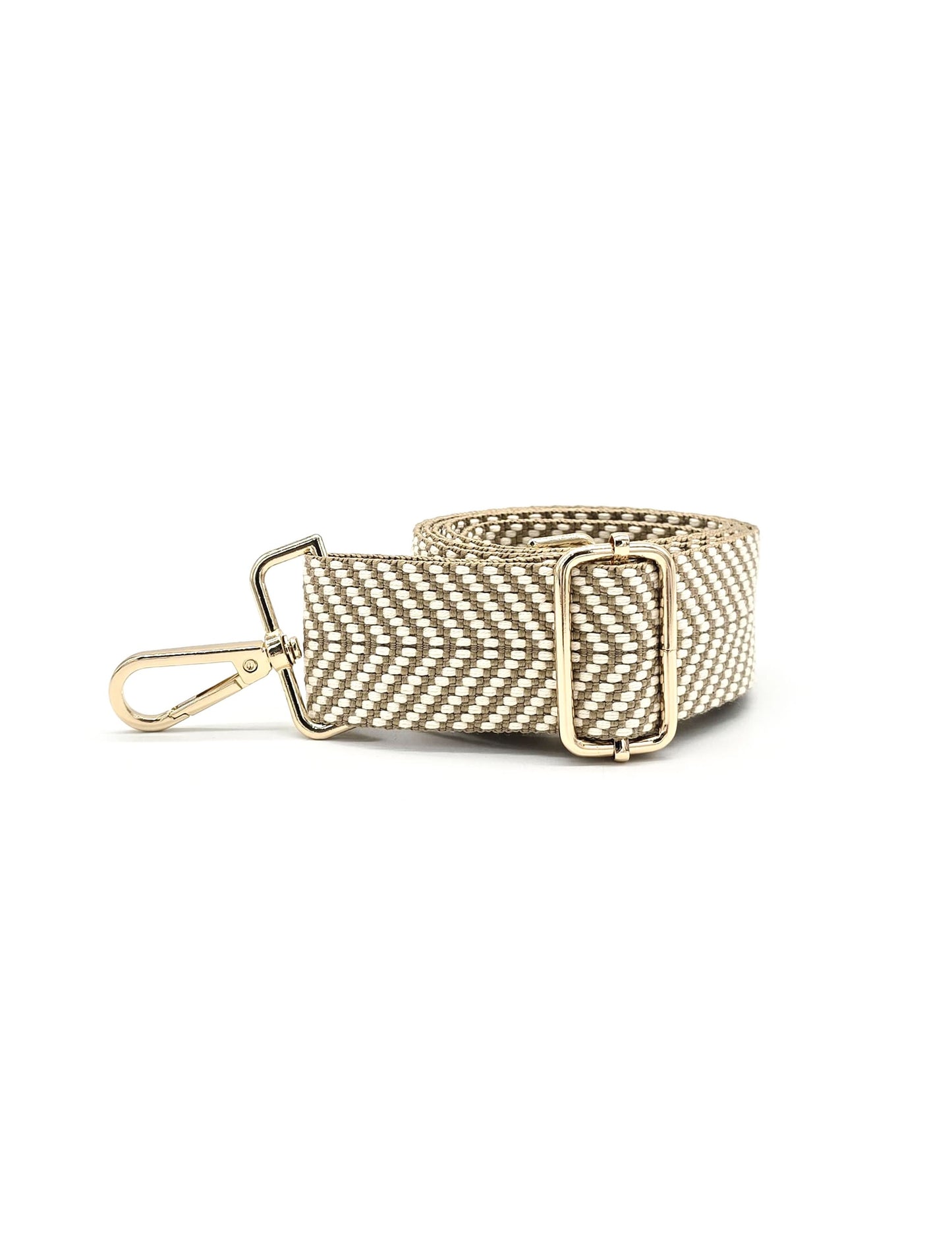 Nylon Strap Adjustable (Light Beige Wavy)