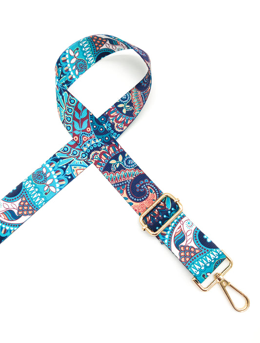 Nylon Strap Adjustable (Printed Ocean Blue)