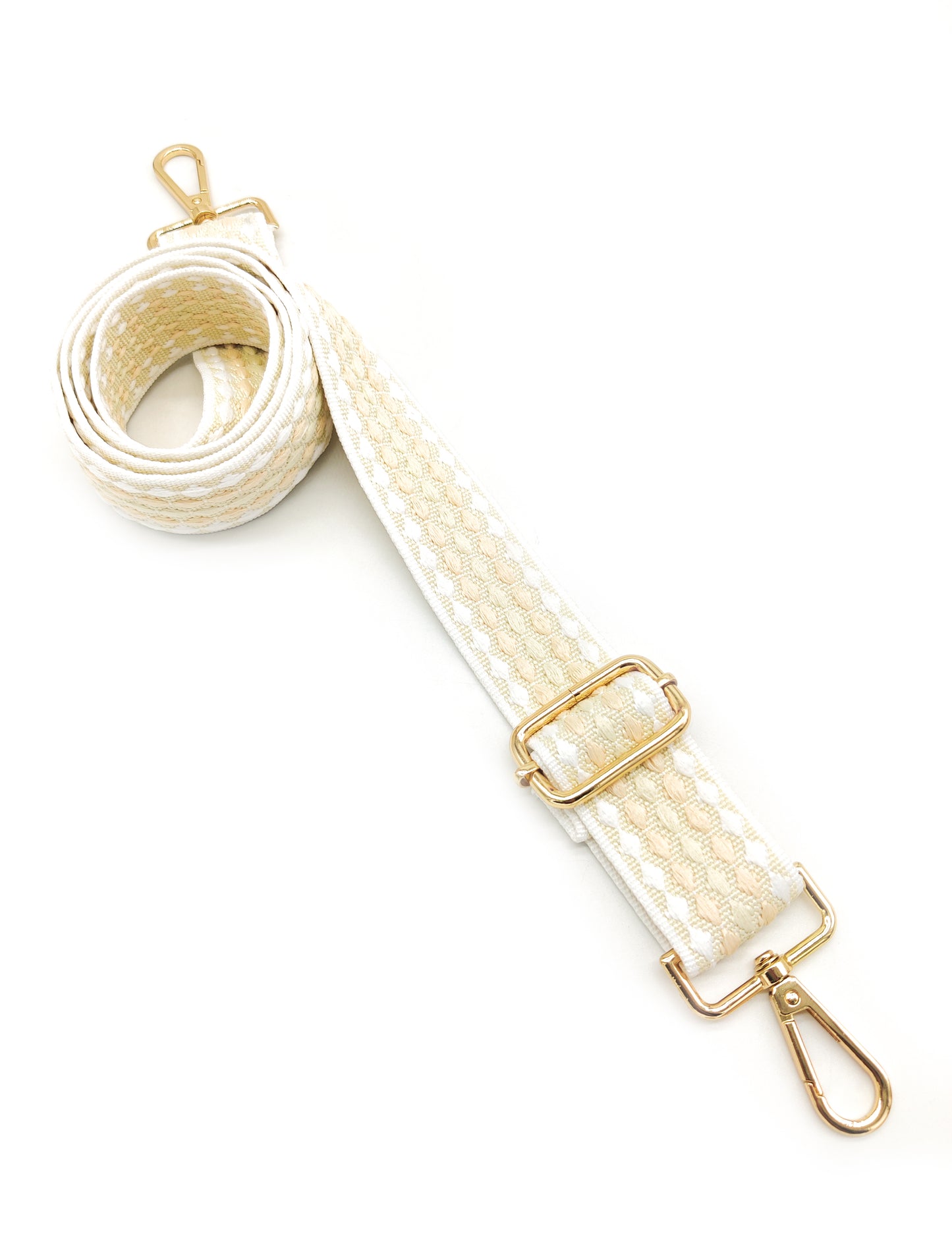 Nylon Strap Adjustable (Weaved White)