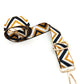 Nylon Strap Adjustable (Black & Orange Wavy)