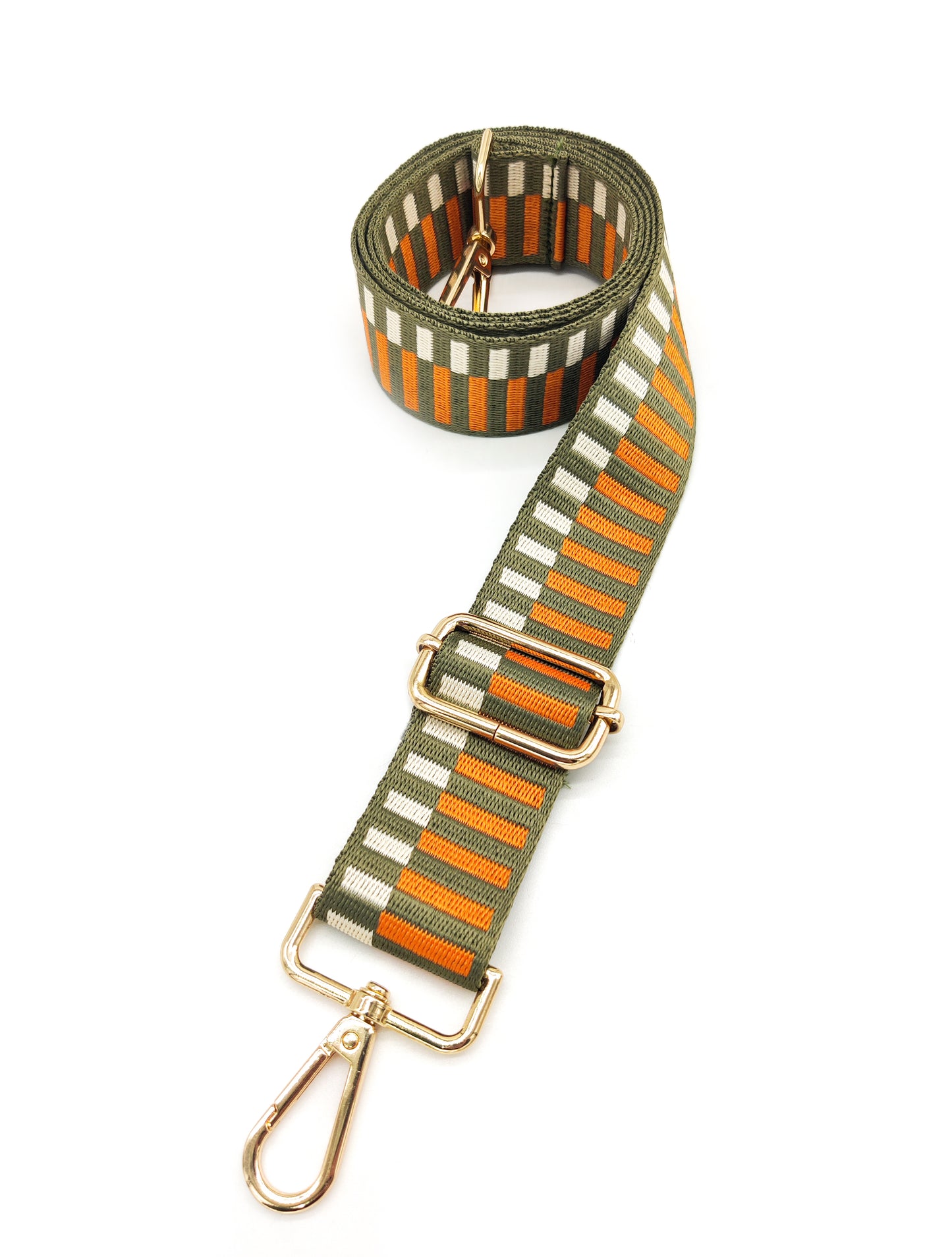 Nylon Strap Adjustable (Olive & Orange)