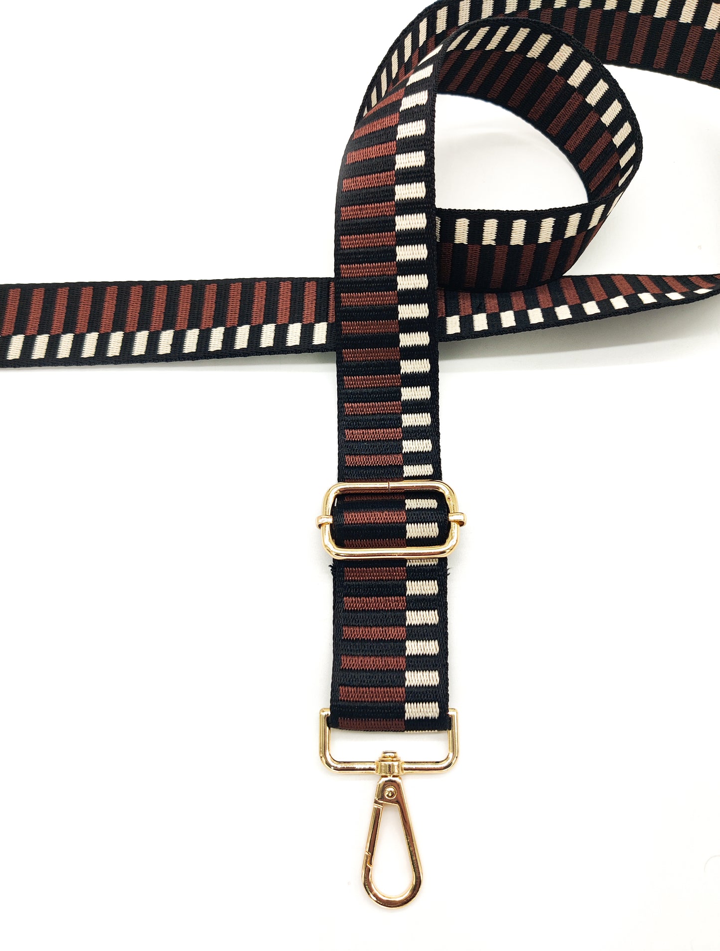 Nylon Strap Adjustable (Brown & White)