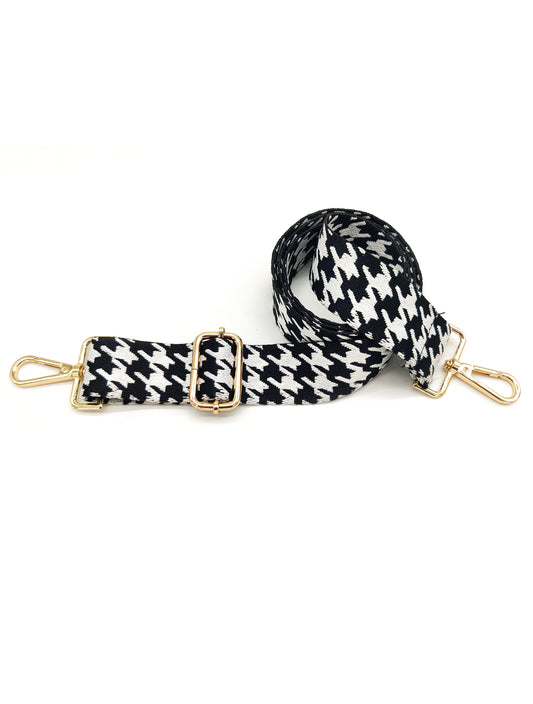 Nylon Strap Adjustable (Black & White Pattern)