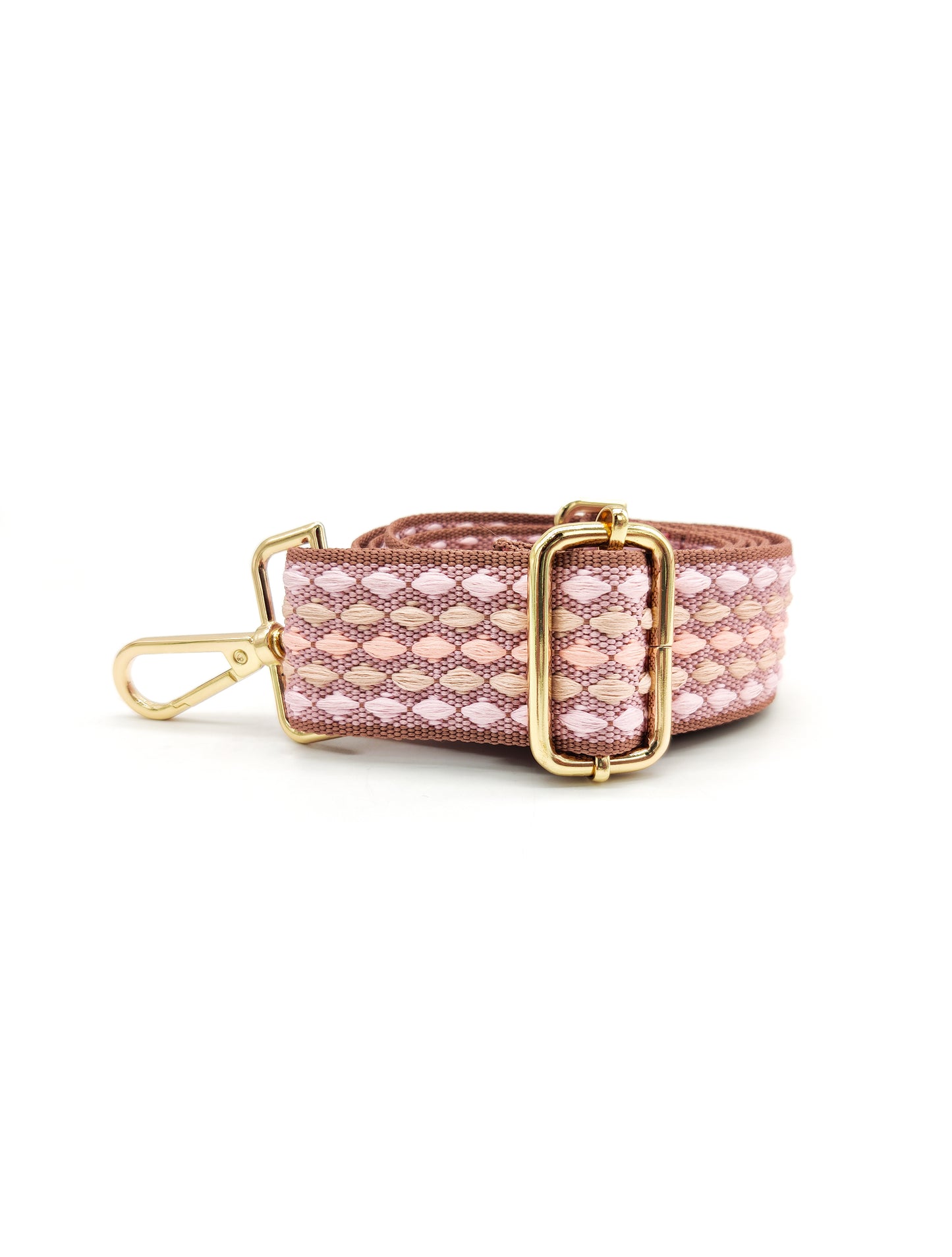 Nylon Strap Adjustable (Pink Weaved)