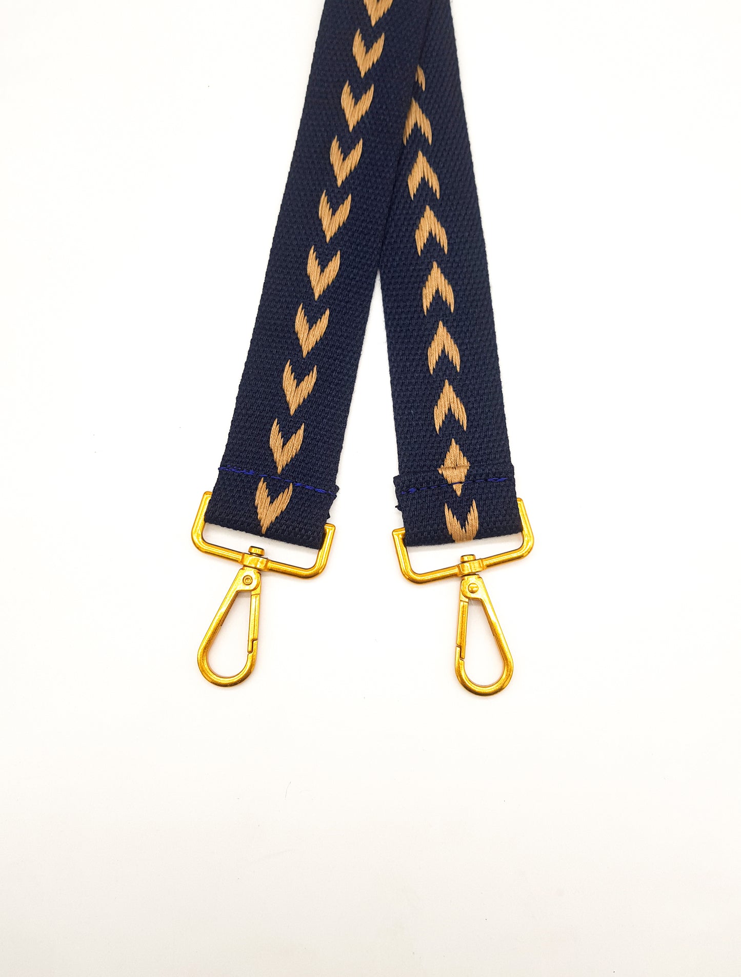 Nylon Strap Antique Gold (Navy Blue)